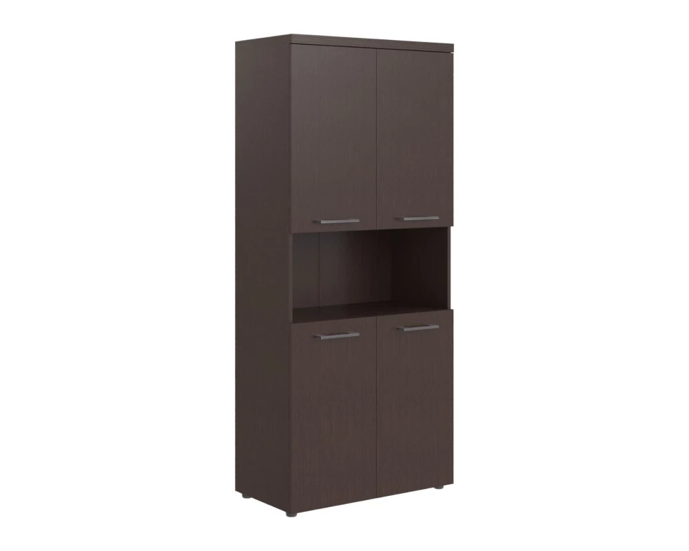 Шкаф с 2-мя комплектами глухих малых дверей и топом TP