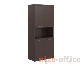 Шкаф с 2-мя комплектами глухих малых дверей и топом TP images