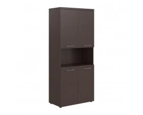 Шкаф с 2-мя комплектами глухих малых дверей и топом TP images