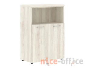 Шкаф с глухими малыми дверьми полкой и топом TP images