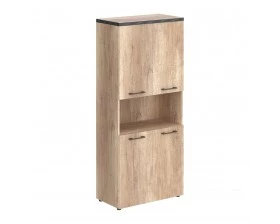 Шкаф с 2-мя комплектами глухих малых дверей и топом TP images