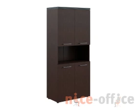 Шкаф с 2-мя комплектами глухих малых дверей и топом TP images