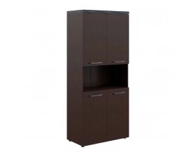 Шкаф с 2-мя комплектами глухих малых дверей и топом TP images