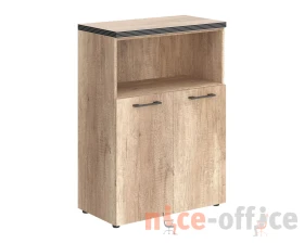 Шкаф с глухими малыми дверьми полкой и топом TP images