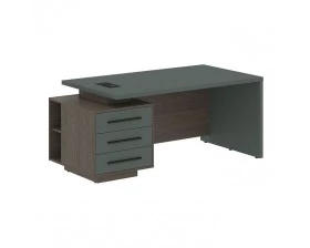 Стол руководителя с тумбой, левый 1800х900х750 Velion images