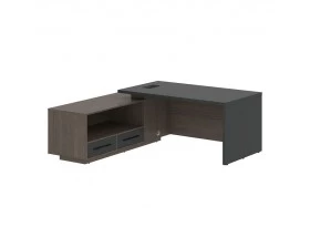 Стол руководителя с тумбой, левый 1900х1900х750 Velion images