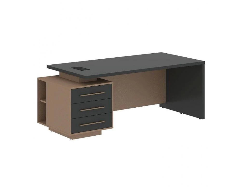 Стол руководителя с тумбой, левый 2000х900х750 Velion