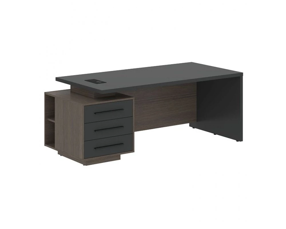 Стол руководителя с тумбой, левый 2000х900х750 Velion