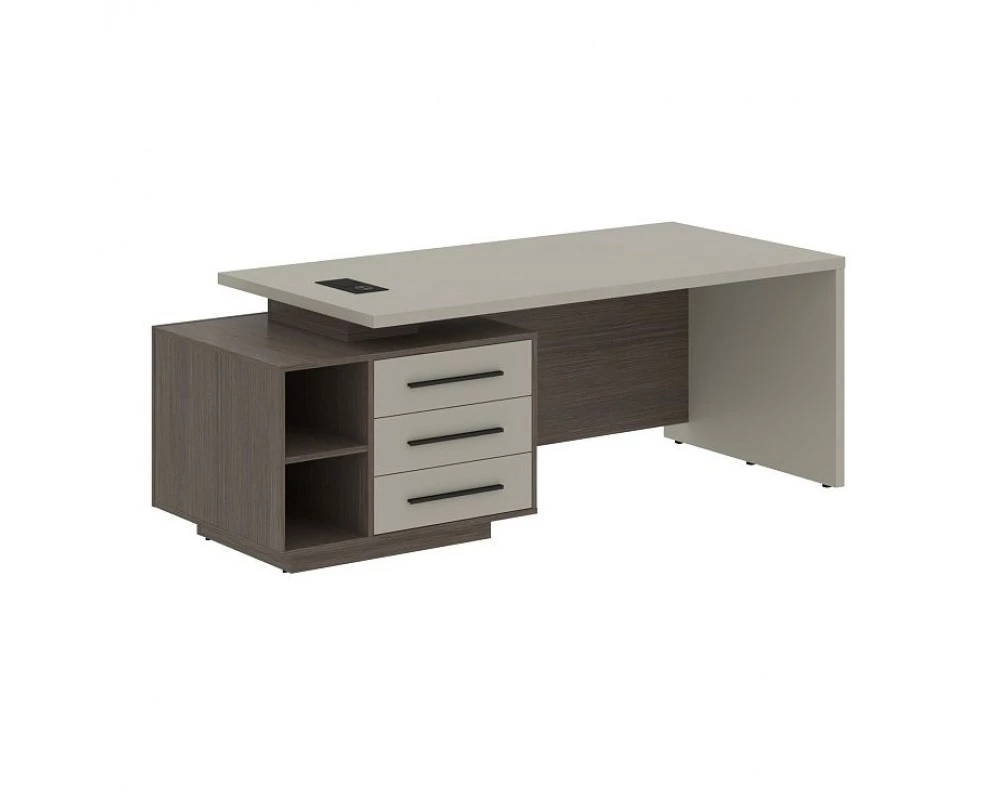Стол руководителя с тумбой, левый 2100х900х750 Velion