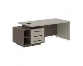 Стол руководителя с тумбой, левый 2100х900х750 Velion images