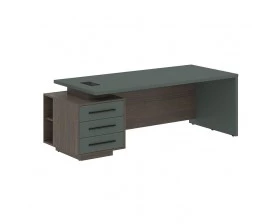 Стол руководителя с тумбой, левый 2200х900х750 Velion images