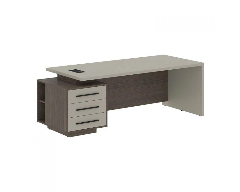 Стол руководителя с тумбой, левый 2200х900х750 Velion