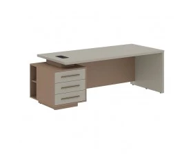 Стол руководителя с тумбой, левый 2200х900х750 Velion images