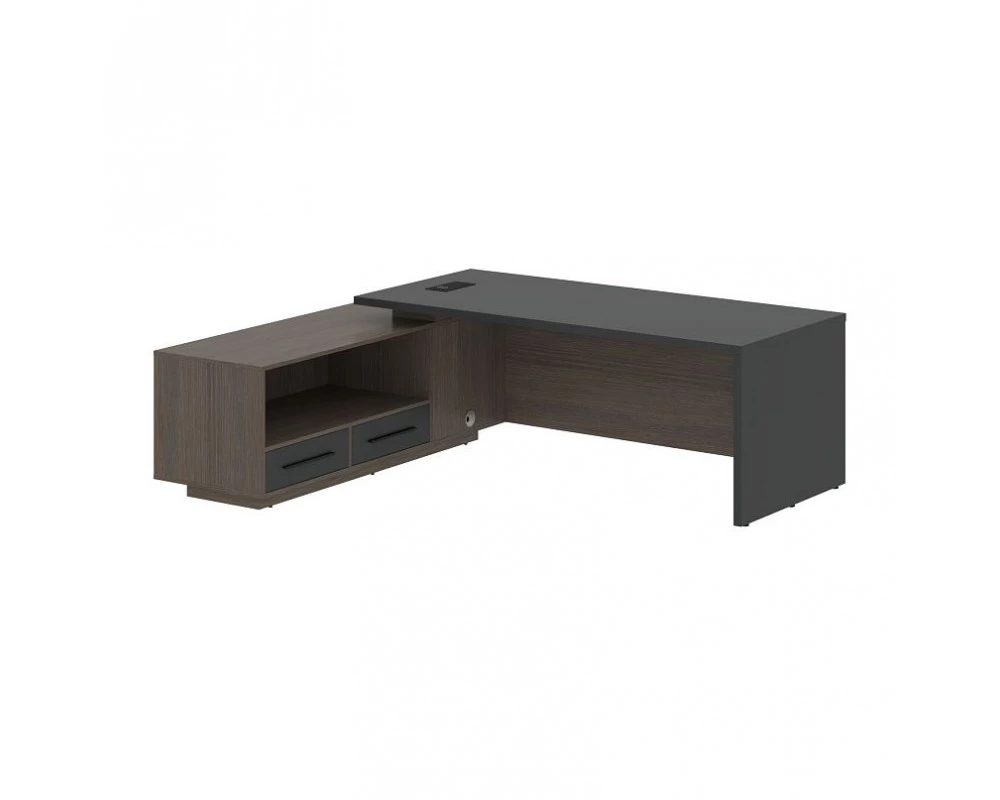 Стол руководителя с тумбой, левый 2300х1900х750 Velion