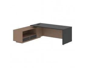 Стол руководителя с тумбой, левый 2300х1900х750 Velion images