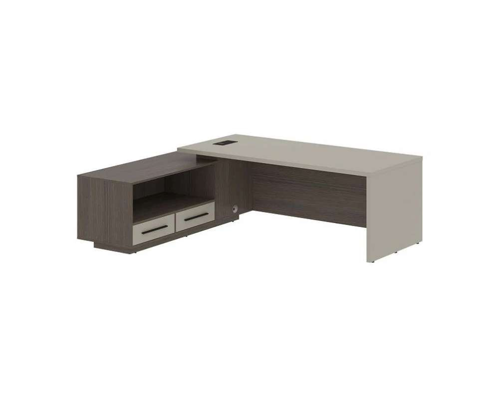 Стол руководителя с тумбой, левый 2300х1900х750 Velion