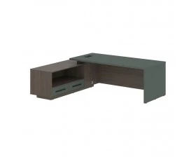 Стол руководителя с тумбой, левый 2300х1900х750 Velion images
