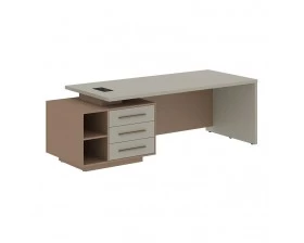 Стол руководителя с тумбой, левый 2300х900х750 Velion images
