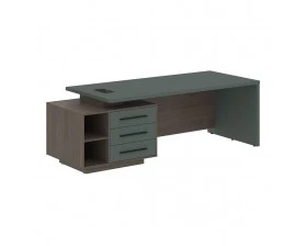Стол руководителя с тумбой, левый 2300х900х750 Velion images