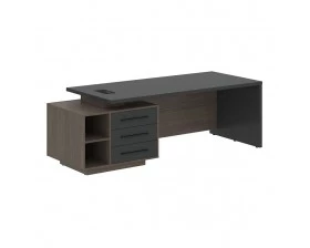Стол руководителя с тумбой, левый 2300х900х750 Velion images
