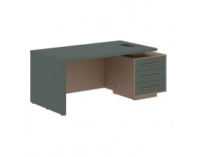 Стол руководителя с тумбой, правый 1800х900х750 Velion images