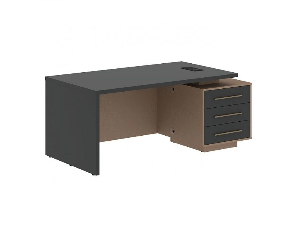 Стол руководителя с тумбой, правый 1800х900х750 Velion