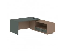 Стол руководителя с тумбой, правый 1900х1900х750 Velion images