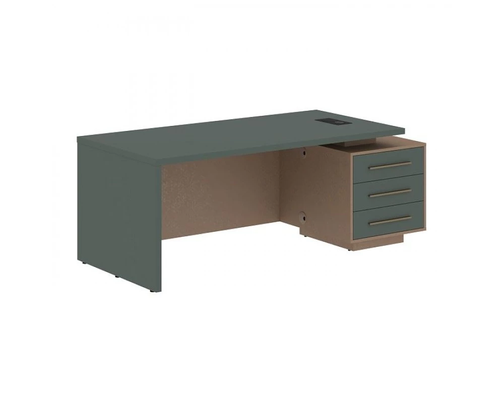 Стол руководителя с тумбой, правый 2000х900х750 Velion
