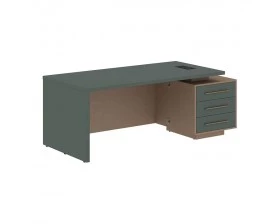 Стол руководителя с тумбой, правый 2000х900х750 Velion images
