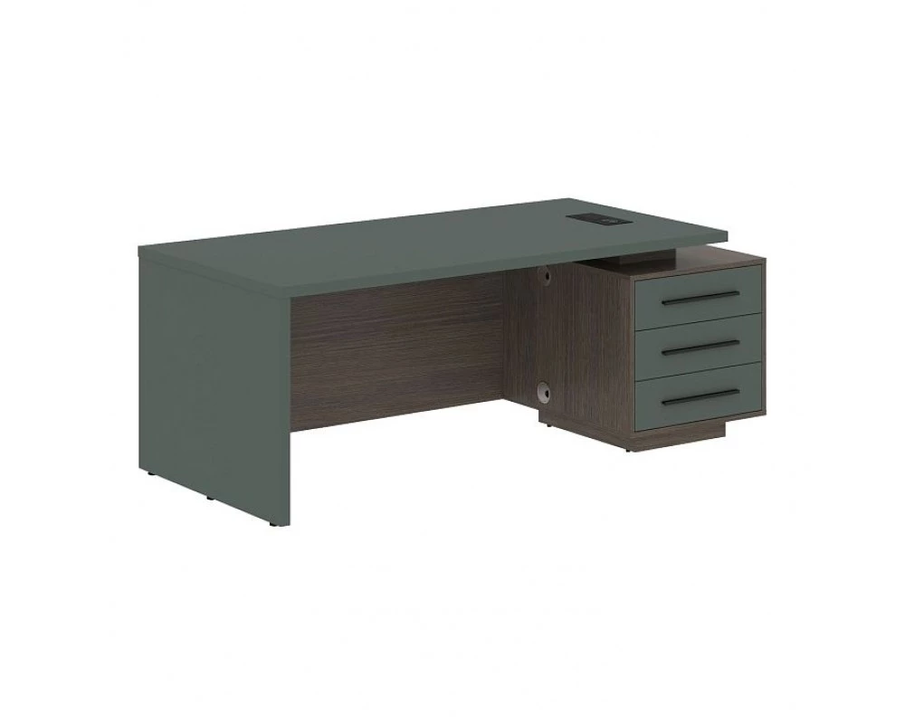 Стол руководителя с тумбой, правый 2000х900х750 Velion