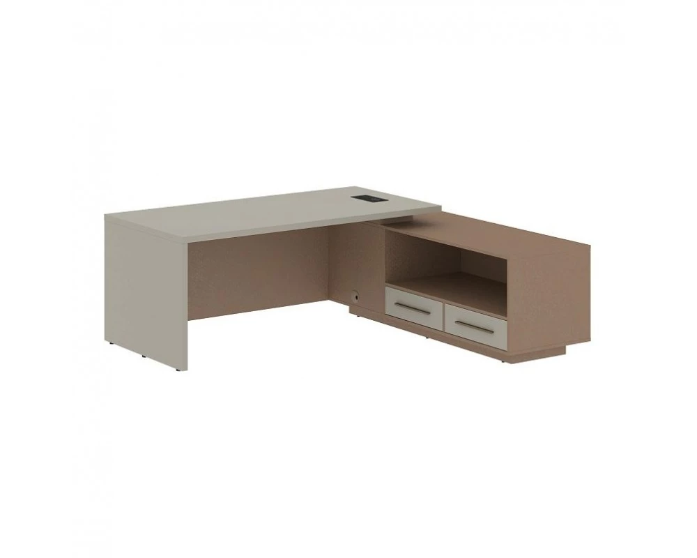 Стол руководителя с тумбой, правый 2100х1900х750 Velion