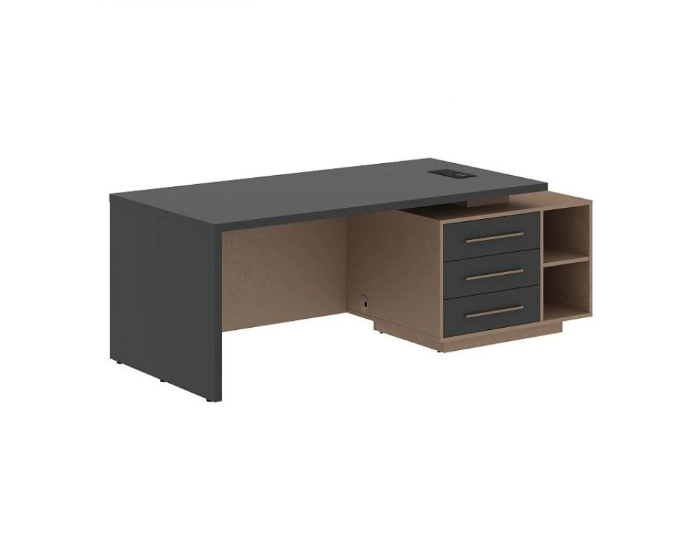 Стол руководителя с тумбой, правый 2100х900х750 Velion