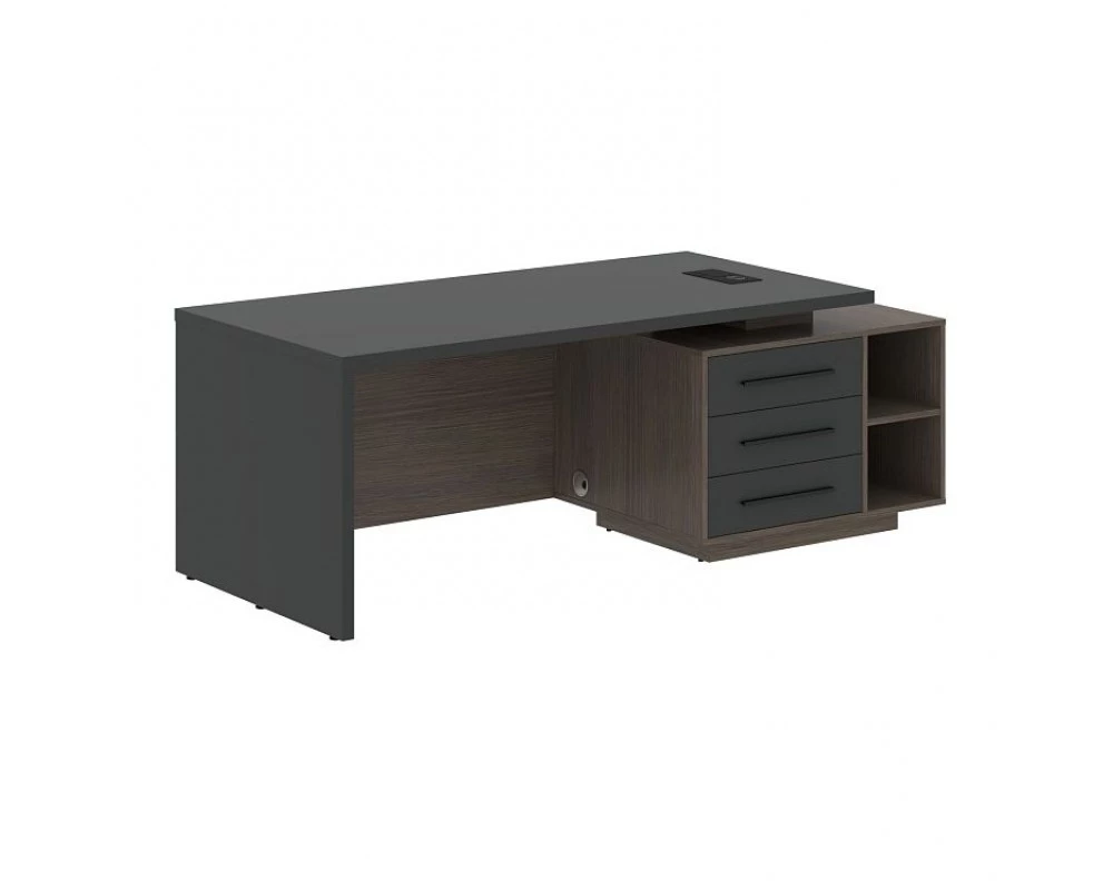 Стол руководителя с тумбой, правый 2100х900х750 Velion