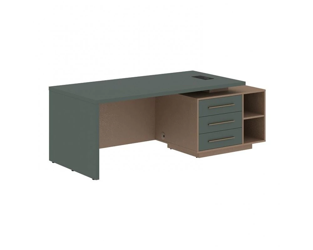 Стол руководителя с тумбой, правый 2100х900х750 Velion