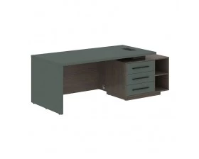 Стол руководителя с тумбой, правый 2100х900х750 Velion images