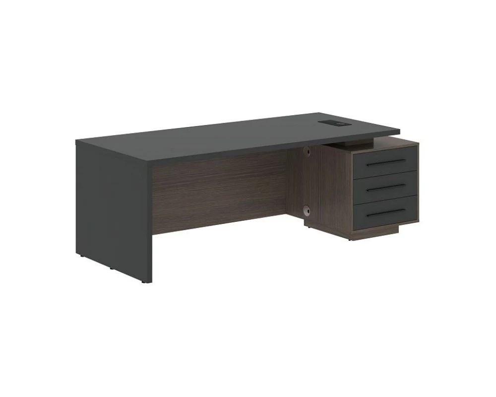 Стол руководителя с тумбой, правый 2200х900х750 Velion