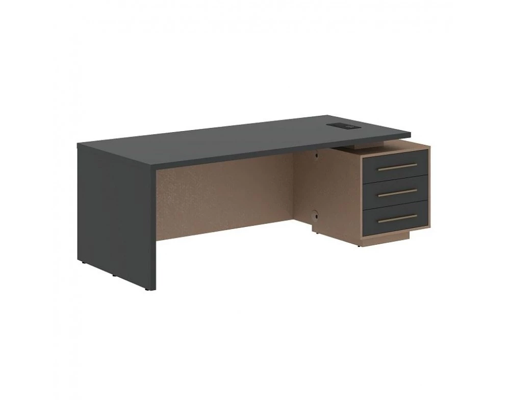Стол руководителя с тумбой, правый 2200х900х750 Velion