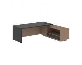 Стол руководителя с тумбой, правый 2300х1900х750 Velion images