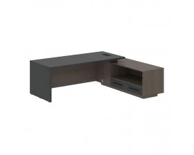 Стол руководителя с тумбой, правый 2300х1900х750 Velion images