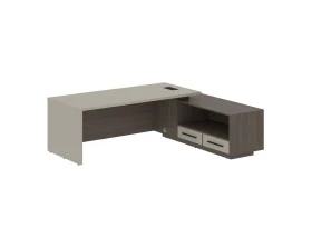 Стол руководителя с тумбой, правый 2300х1900х750 Velion images