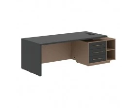 Стол руководителя с тумбой, правый 2300х900х750 Velion images