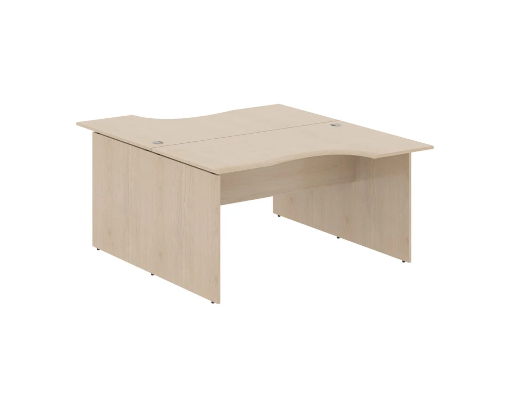 Рабочая станция 2-х местная эргономичная 1400х1806х750 Вейв / Wave