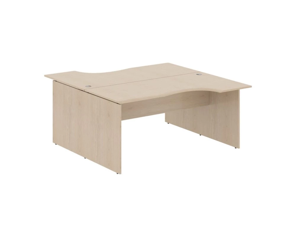 Рабочая станция 2-х местная эргономичная 1600х1806х750 Wave