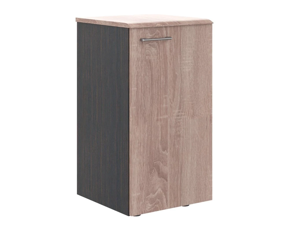 Шкаф колонка с глухой малой дверью и топом Вейв / Wave