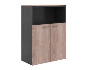 Шкаф с глухими малыми дверьми, топом и 1-й полкой Вейв / Wave images