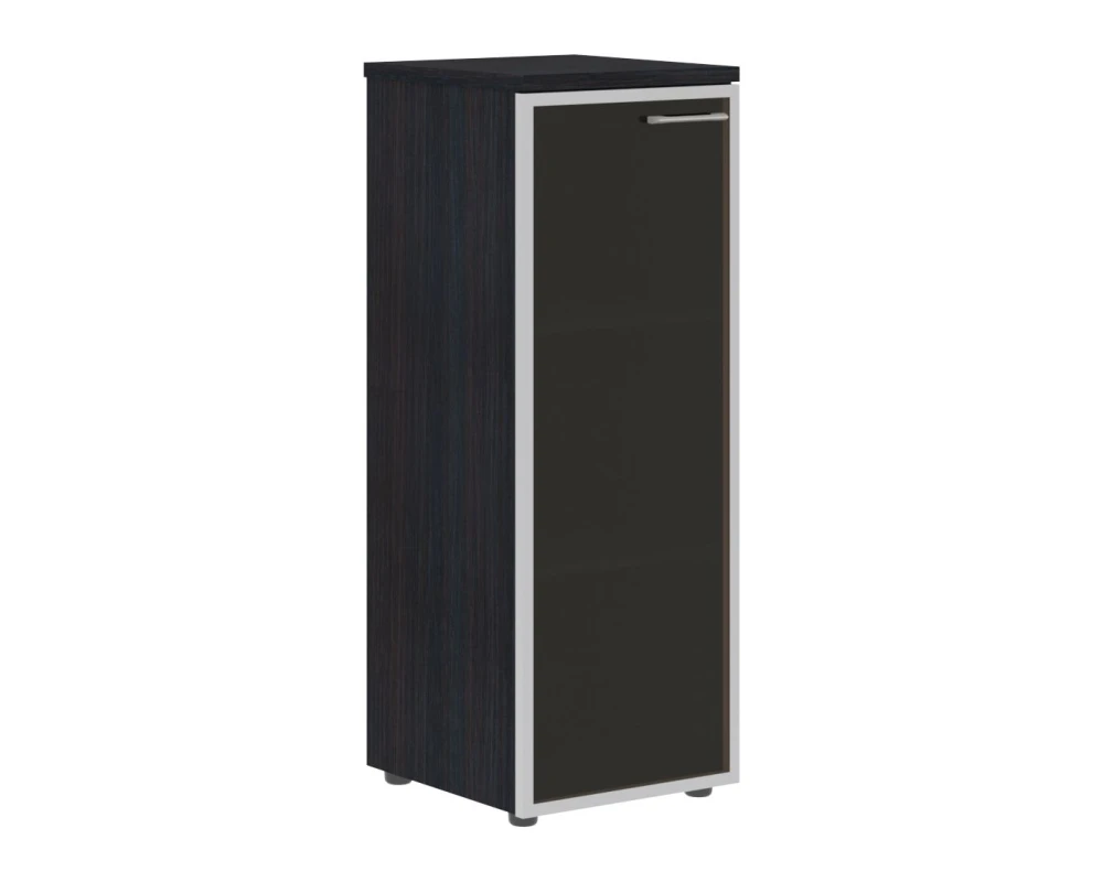 Шкаф колонка со стеклянной дверью в алюминиевой раме и топом Xten