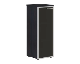 Шкаф колонка со стеклянной дверью в алюминиевой раме и топом Xten images