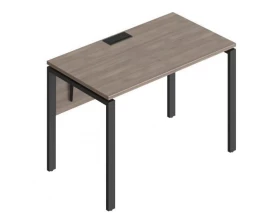 Стол прямой на металлических опорах ФТМ-120+ФМК-120+ФЦ-120 Форма images