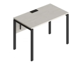 Стол прямой на металлических опорах ФТМ-120+ФМК-120+ФЦ-120 Форма images