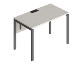 Стол прямой на металлических опорах ФТМ-120+ФМК-120+ФЦ-120 Форма images